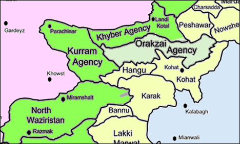 Pakistan FATA Map