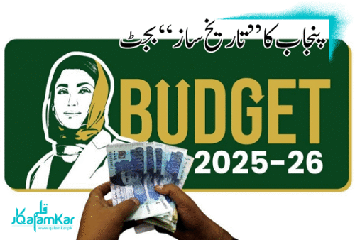 پنجاب کا تاریخ ساز بجٹ 2025-26 کا کالم کے لیے بینر